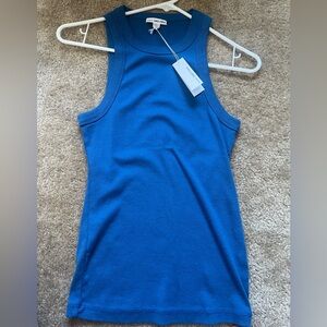 James Perse Size 0 Blue tank NWT